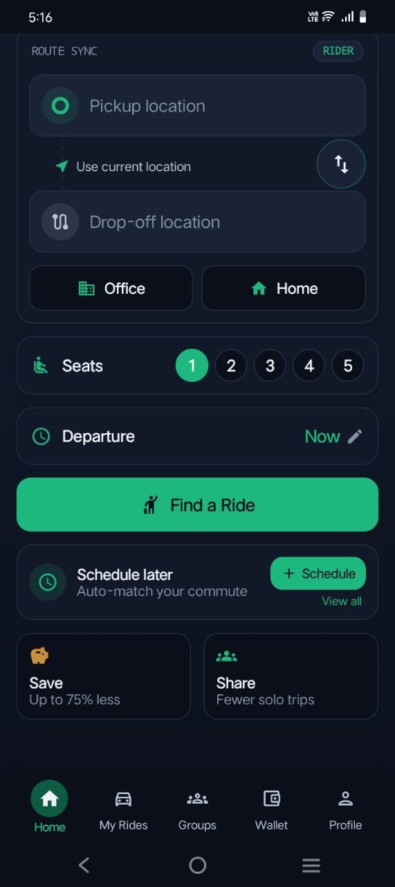 Cost sharing screen